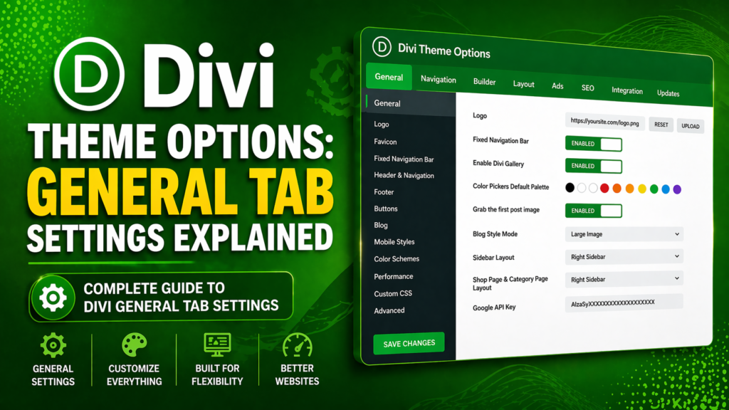 Divi Theme Options General Tab Settings Explained