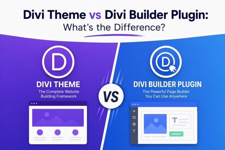 Divi Theme vs Divi Builder Plugin